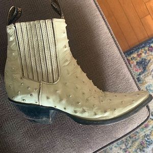 Western leather booties